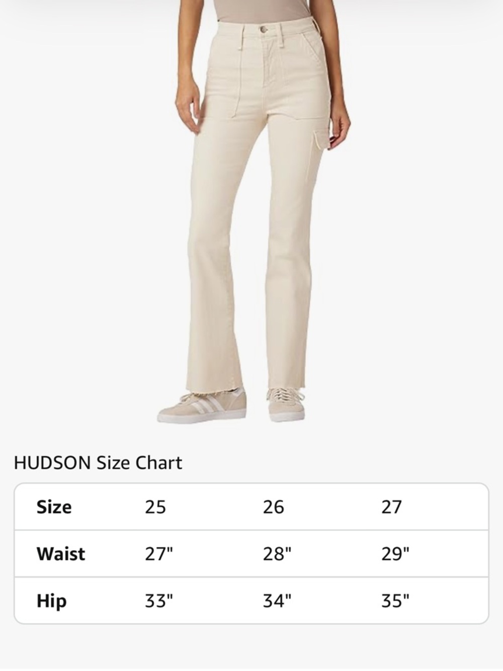 NWT HUDSON Women's Faye Ultra High Rise Bootcut Jeans size 26 Egret White - Picture 6 of 6